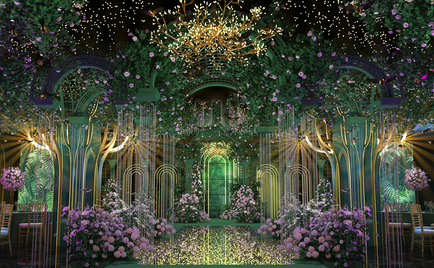 海西直辖奇妙森林婚礼堂效果展示